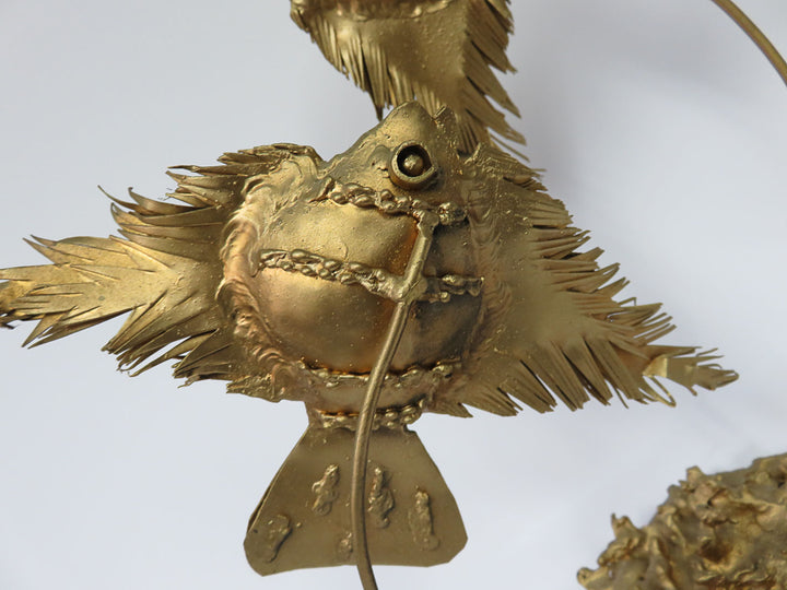 Goldtone Fish Sculpture