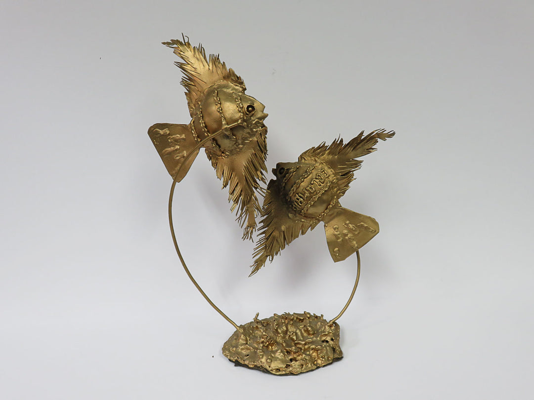 Goldtone Fish Sculpture