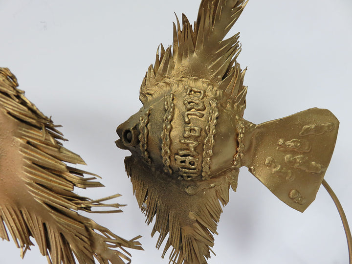 Goldtone Fish Sculpture