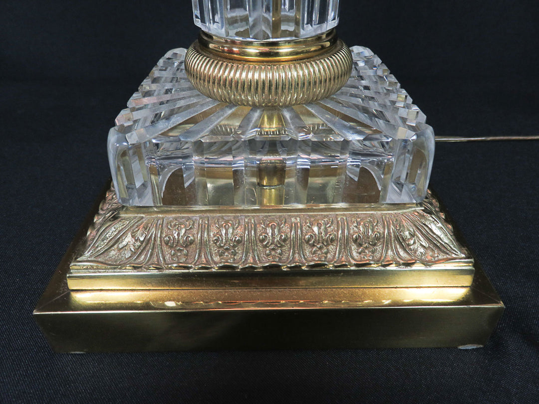 Glass Column Table Lamp