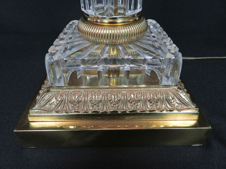 Glass Column Table Lamp