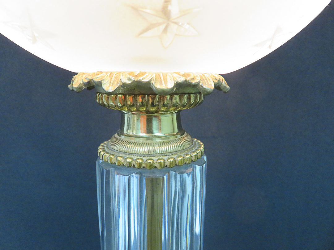 Glass Column Table Lamp