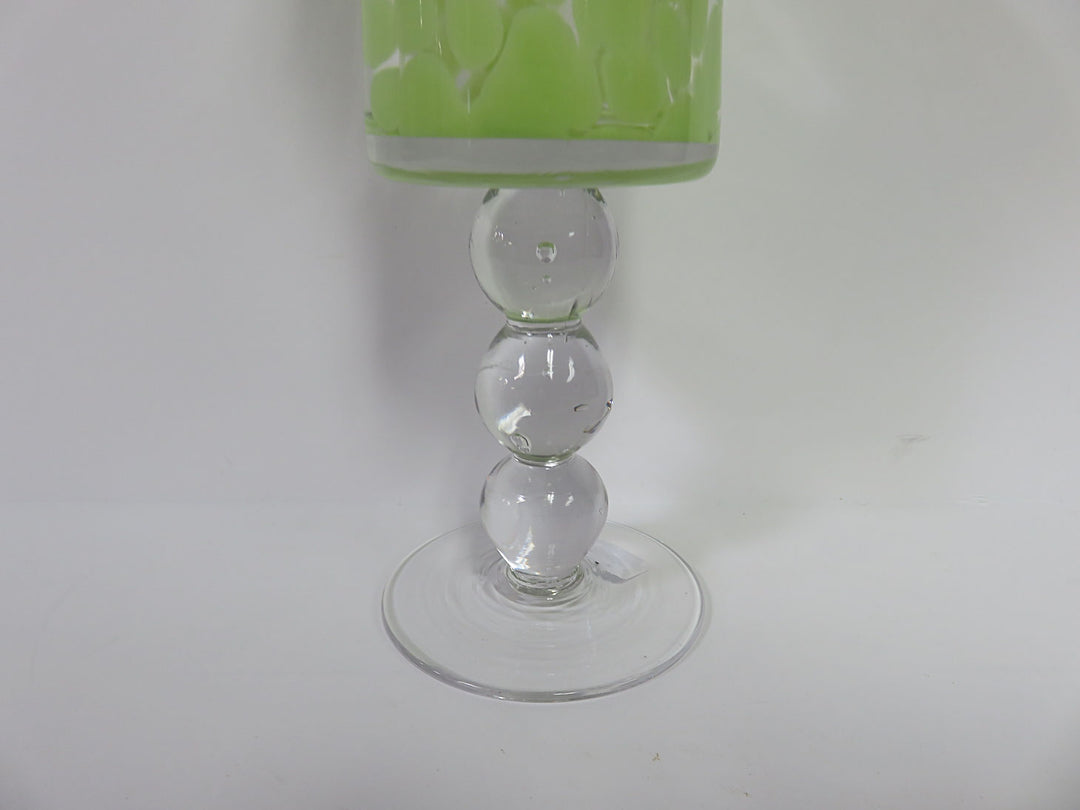 Art Glass Goblet Set
