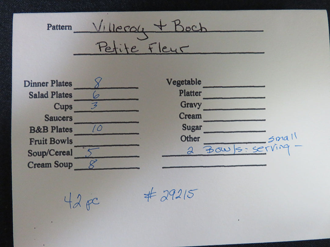 Villeroy & Boch Petite Fleur China Dishes
