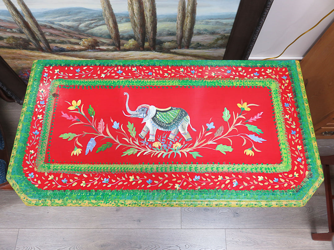 Colorful Painted Occasional Table