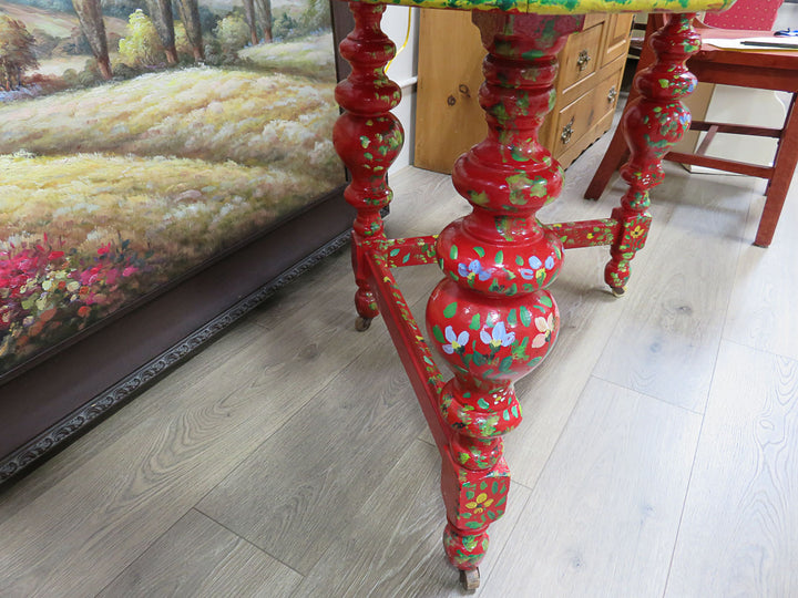 Colorful Painted Occasional Table