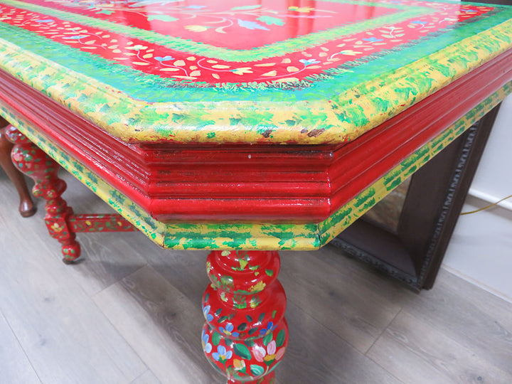 Colorful Painted Occasional Table