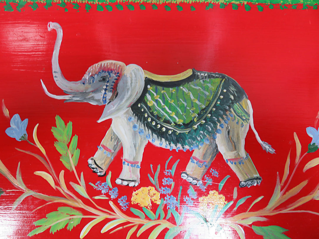 Colorful Painted Occasional Table