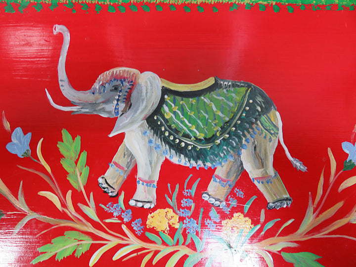 Colorful Painted Occasional Table