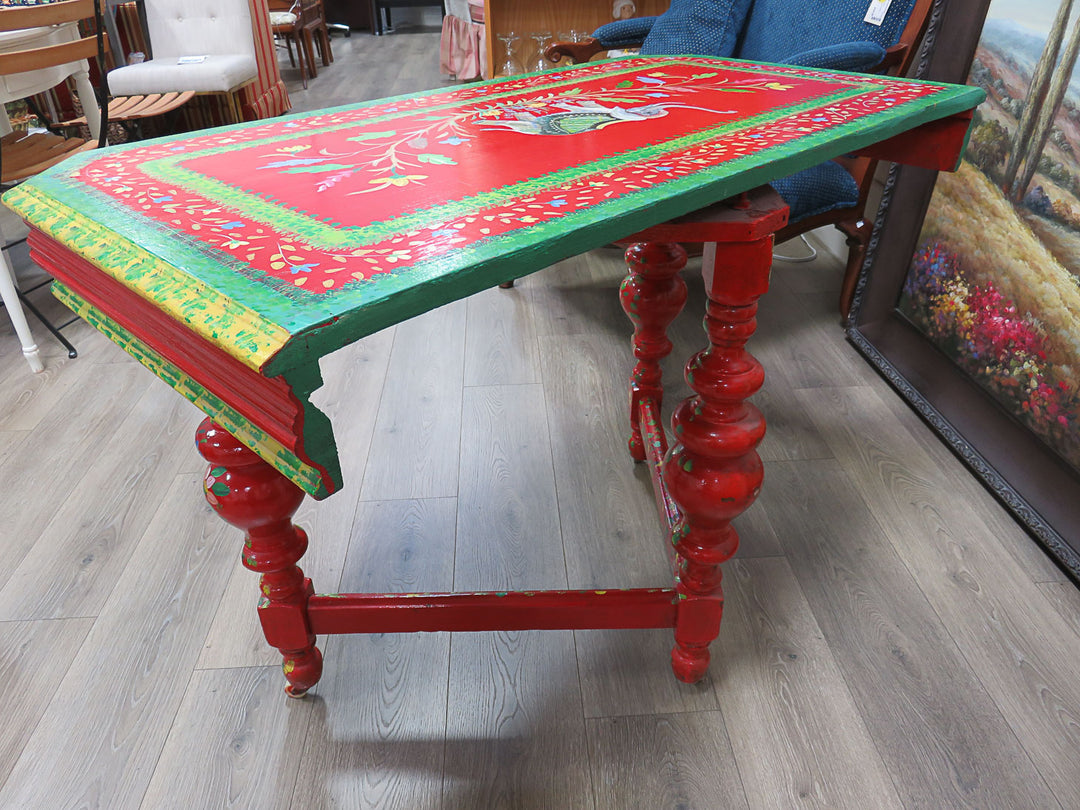 Colorful Painted Occasional Table