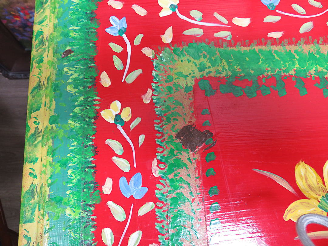 Colorful Painted Occasional Table