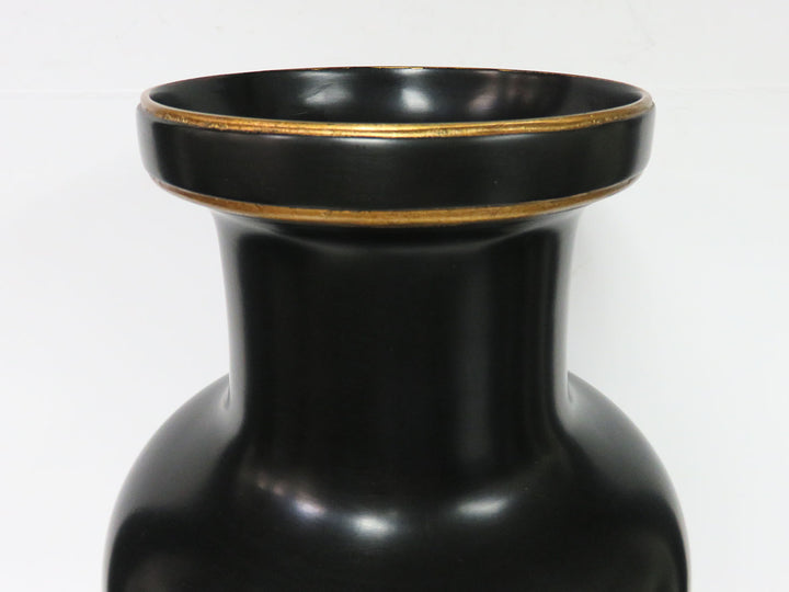 Black Metal Floor Vase
