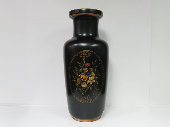 Black Metal Floor Vase