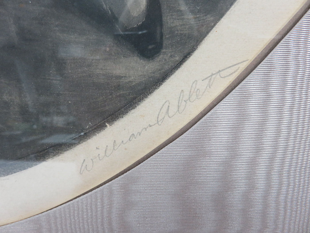 Antique Oval Print of Woman