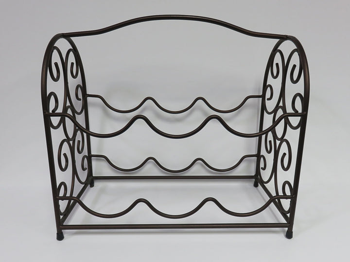 Metal Scroll Wine Rack