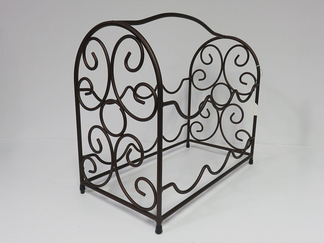 Metal Scroll Wine Rack