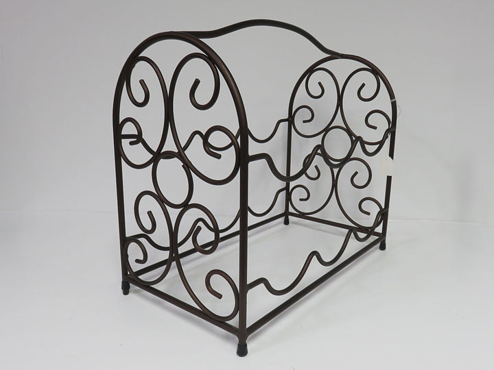 Metal Scroll Wine Rack