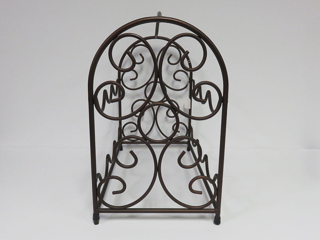 Metal Scroll Wine Rack