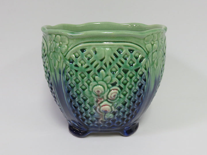 Art Nouveau Green Planter