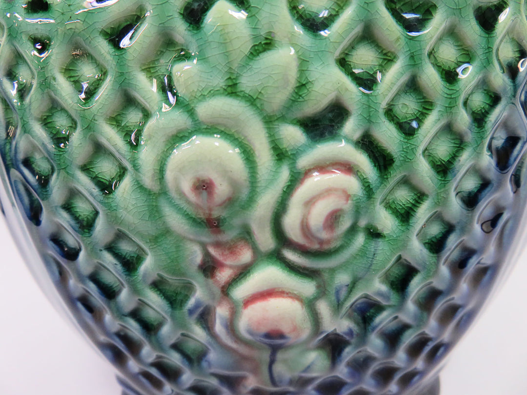 Art Nouveau Green Planter