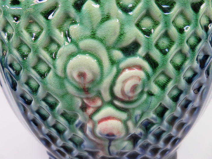 Art Nouveau Green Planter