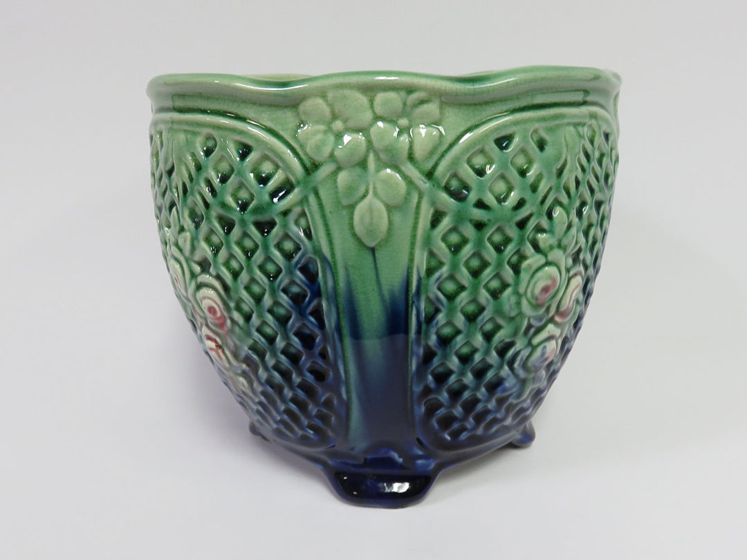 Art Nouveau Green Planter