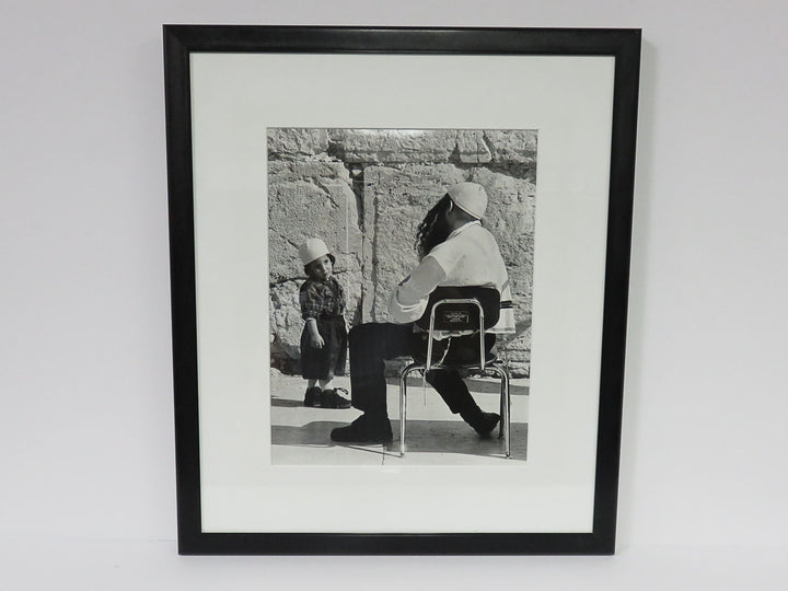Man and Child at Western Wall Photograph