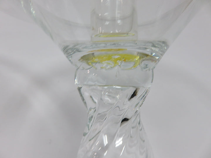 Swirl Glass Candlesticks