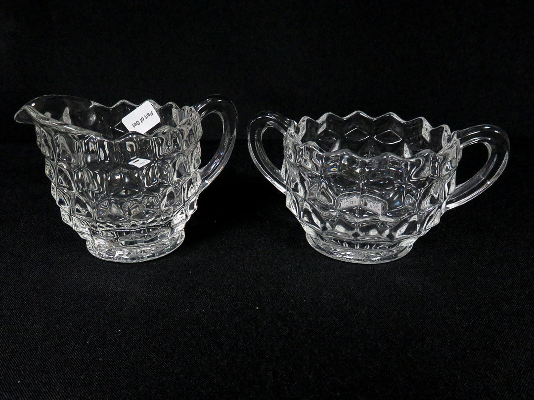Fostoria Cream & Sugar
