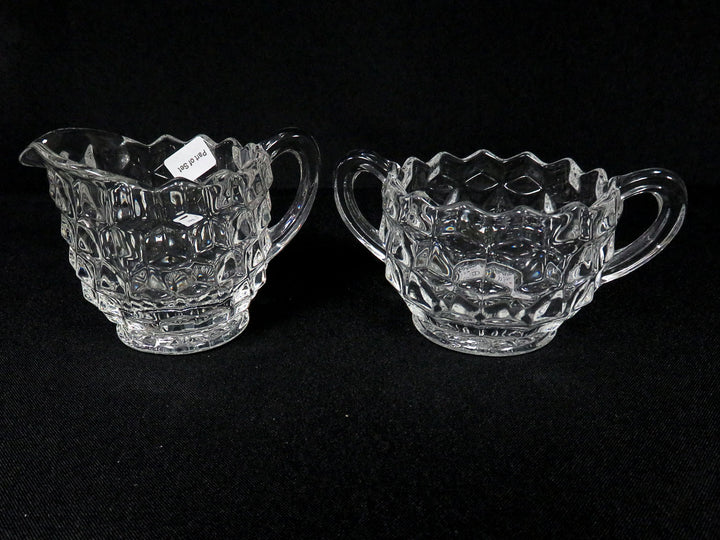 Fostoria Cream & Sugar