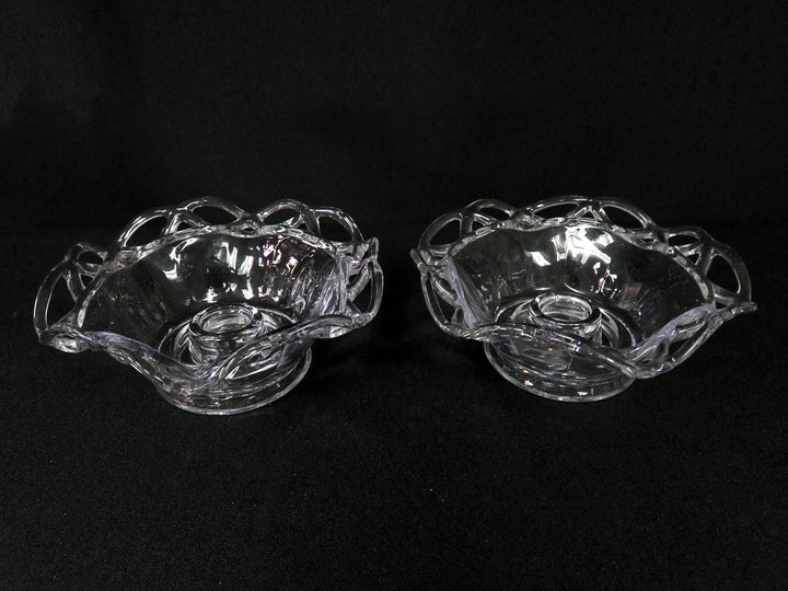Vintage Glass Candleholders