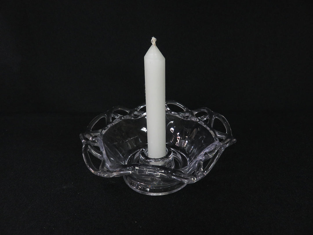 Vintage Glass Candleholders