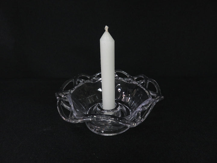 Vintage Glass Candleholders