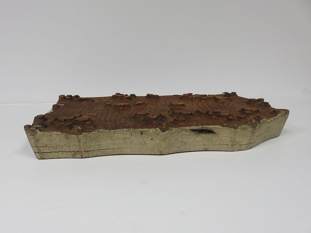 Wood Fabric Print Block
