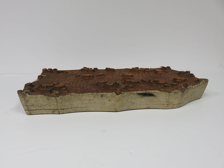 Wood Fabric Print Block