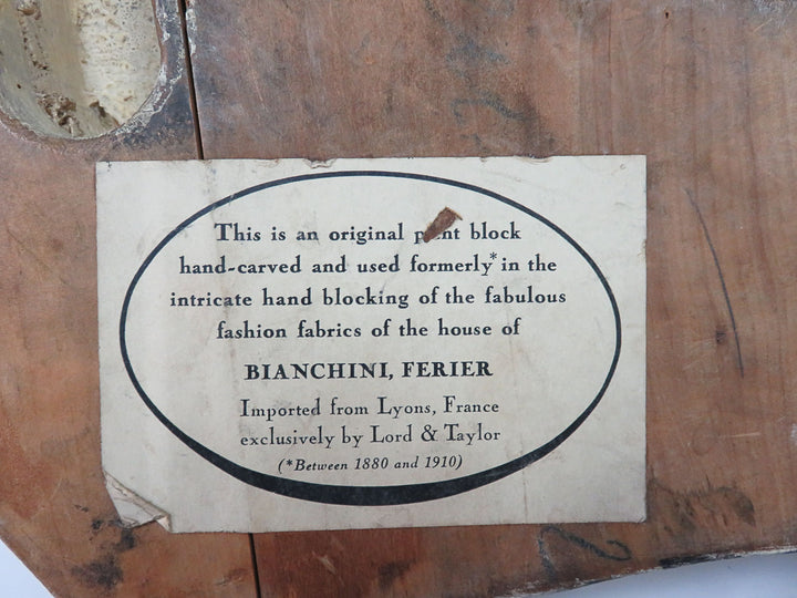 Wood Fabric Print Block