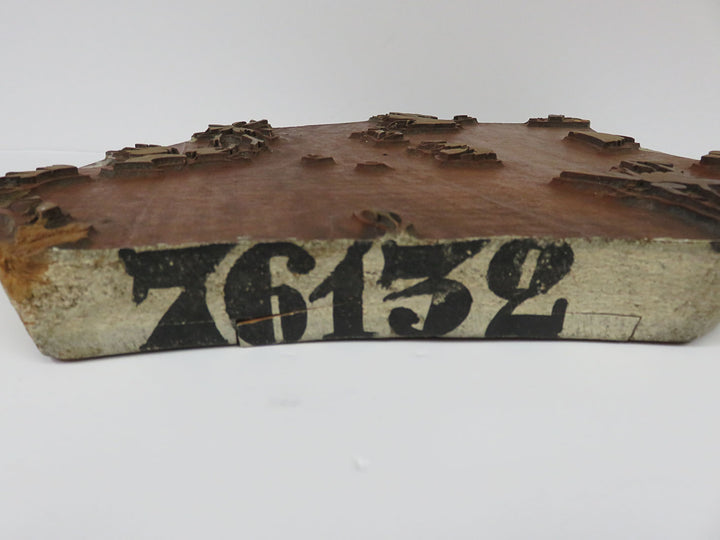 Wood Fabric Print Block