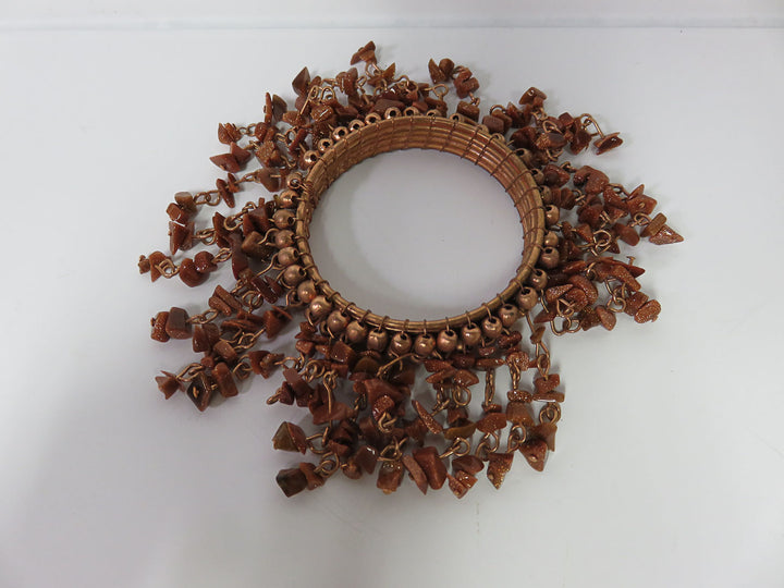 Copper Beaded Napkin Rings