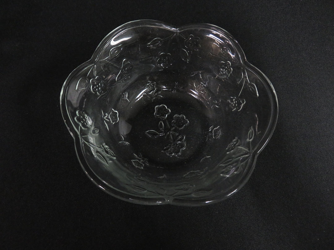 Four Clear Glass Bowls
