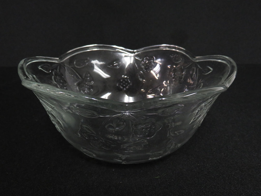 Four Clear Glass Bowls