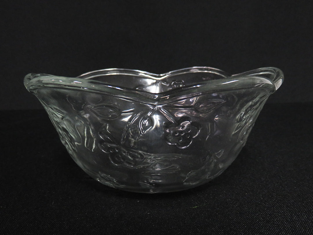 Four Clear Glass Bowls