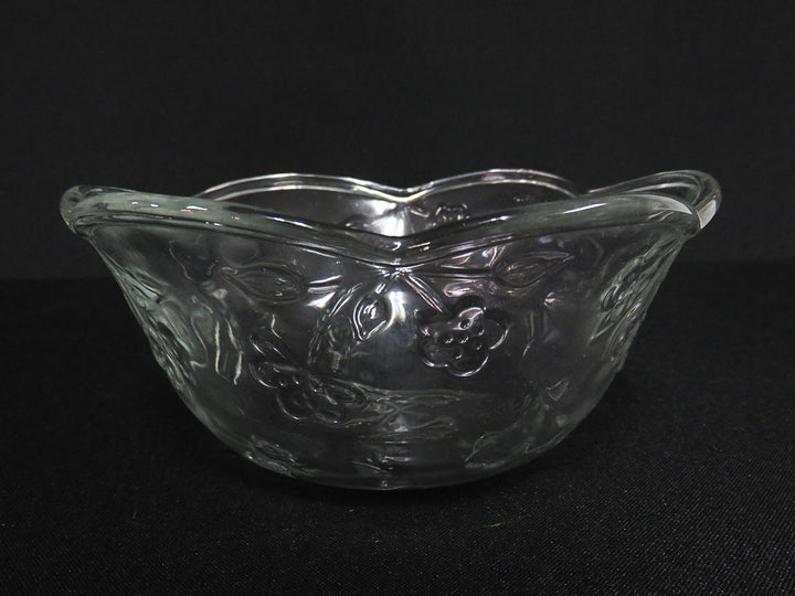 Four Clear Glass Bowls