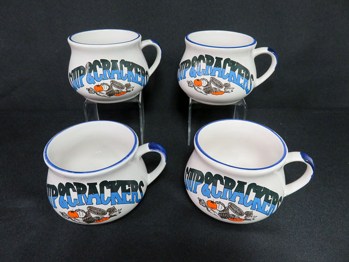 Four Soup Mugs