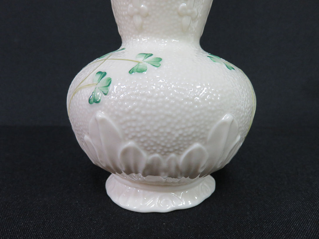 Belleek Vase with Scalloped Edge