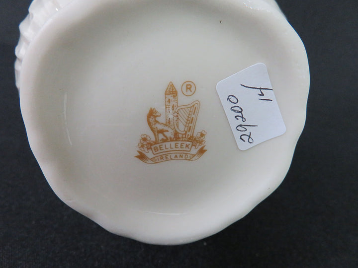 Belleek Vase with Scalloped Edge