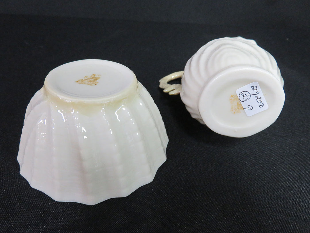 Belleek Cream & Sugar