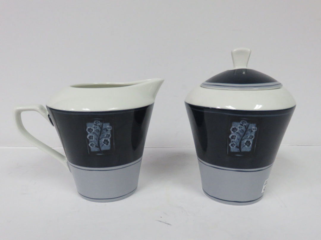 Sasaki "Indigo" Cream & Sugar