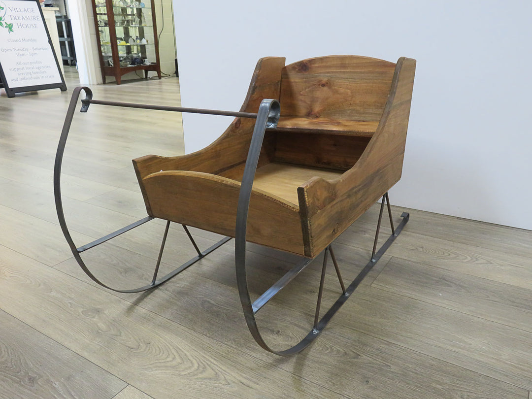 Hand Crafted Wood Sleigh
