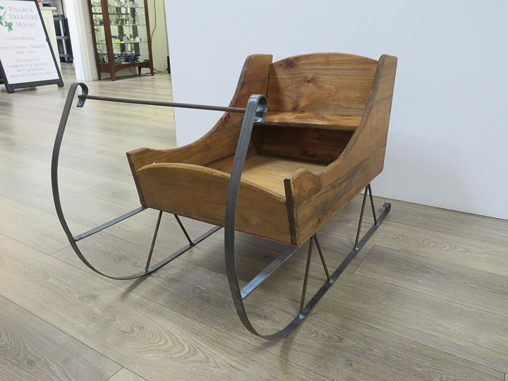 Hand Crafted Wood Sleigh