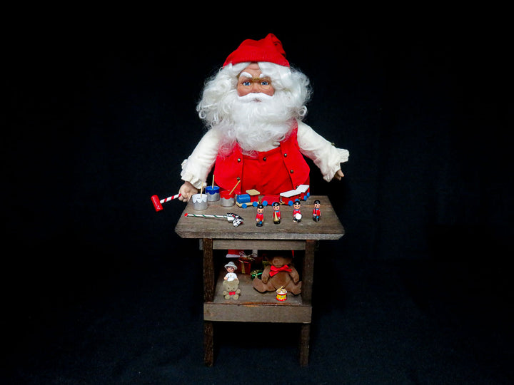Danbury Mint Santa at Workbench